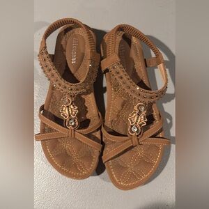 Tan sandals